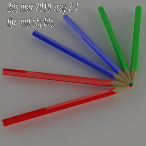 3D colored pencil model