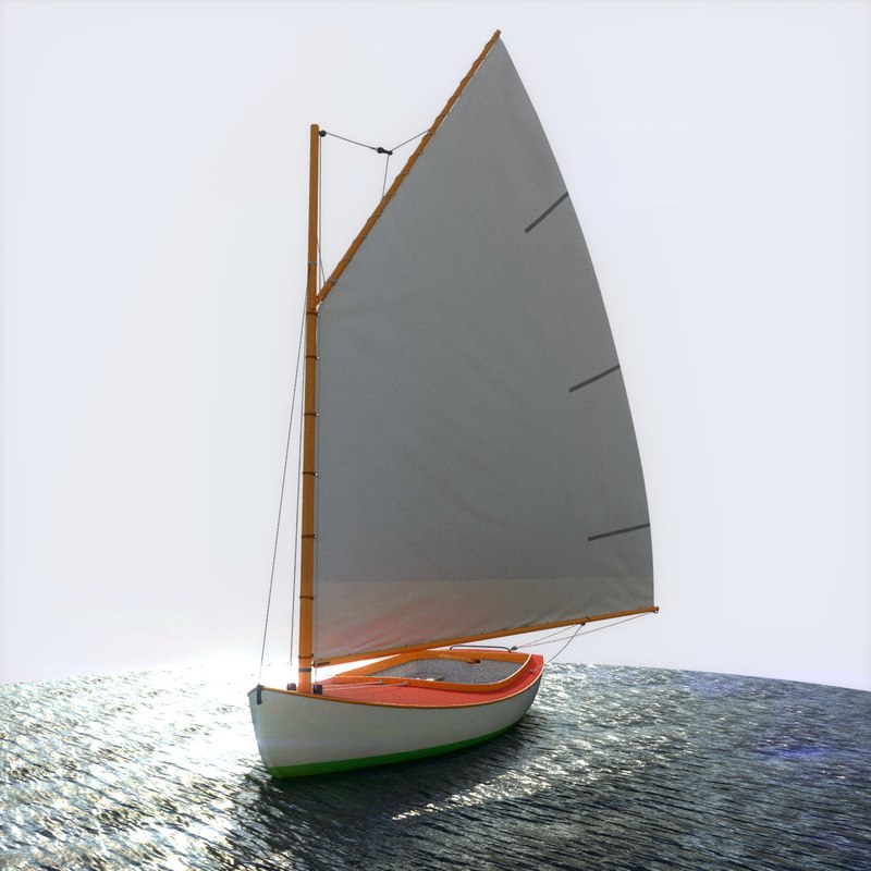 3d sailboat sailing vessel model