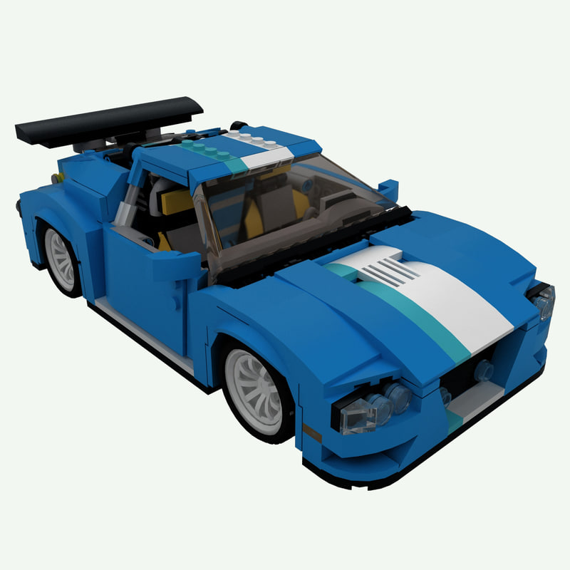 Lego turbo track racer 3D model - TurboSquid 1257934