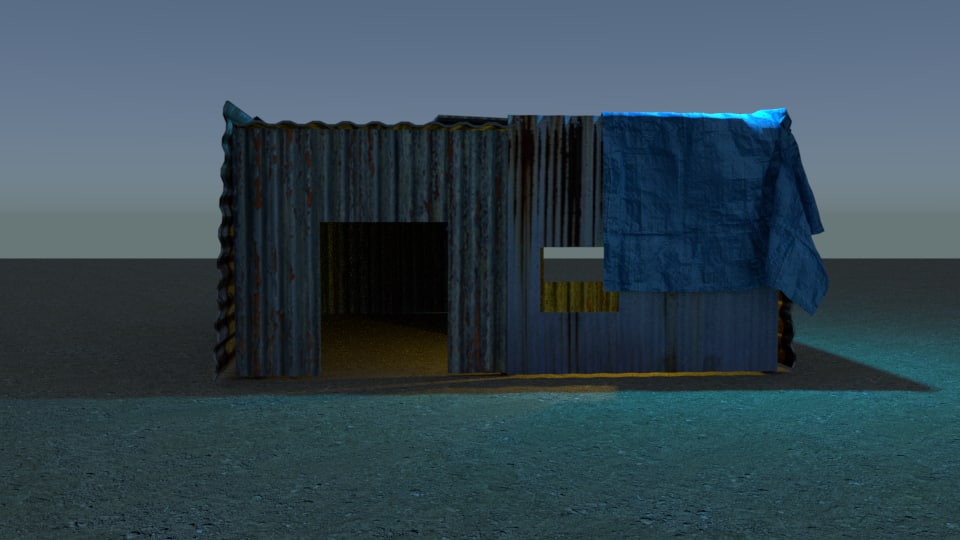 Free 3D model shack corrugated metal TurboSquid 1258005