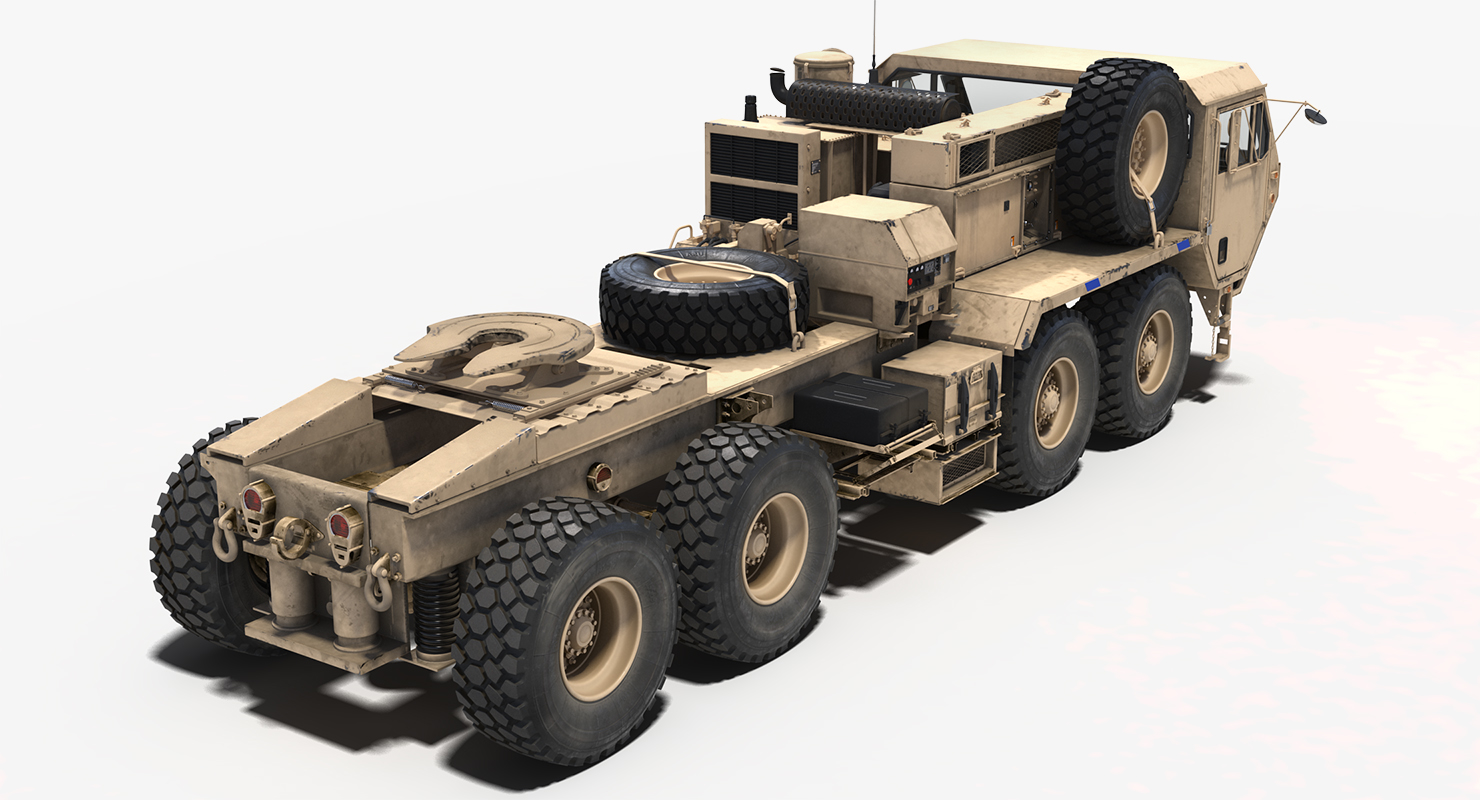 军用卡车奥什科什hemtt m985沙3d模型