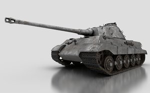 3D tiger ii tank wwii