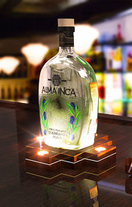 3D model base illuminated bottle