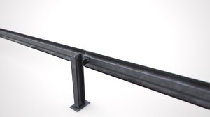 guardrail guard rail 3D model