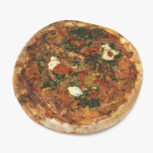 spinach pizza 3D model