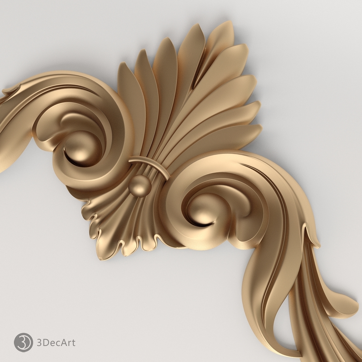 carved scroll 3d max