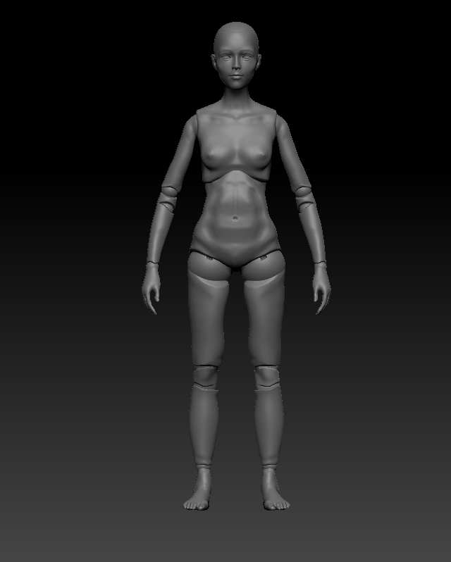 ball jointed doll zbrush
