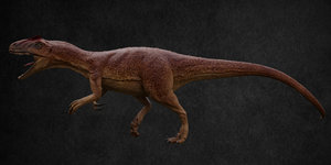 3D dinosaur allosaurus