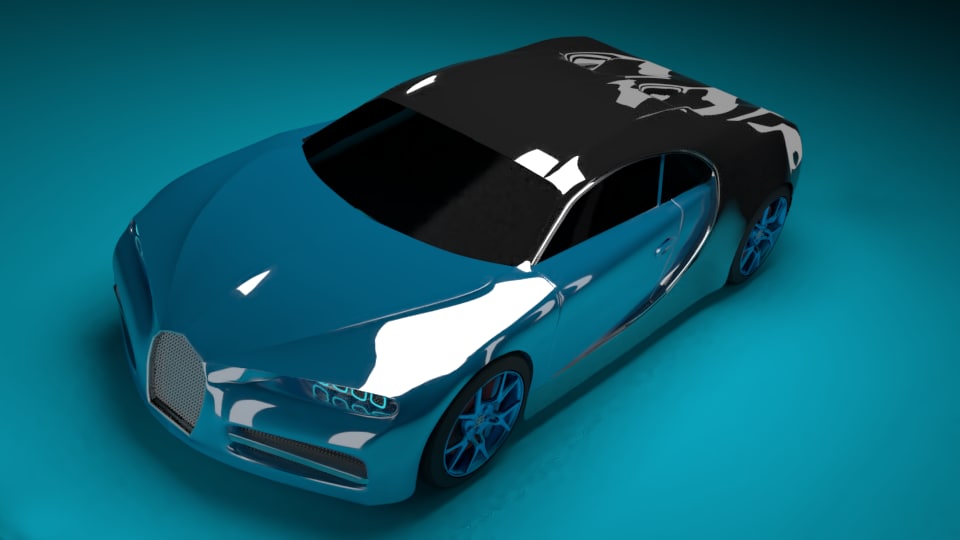 Bugatti chiron 3d model