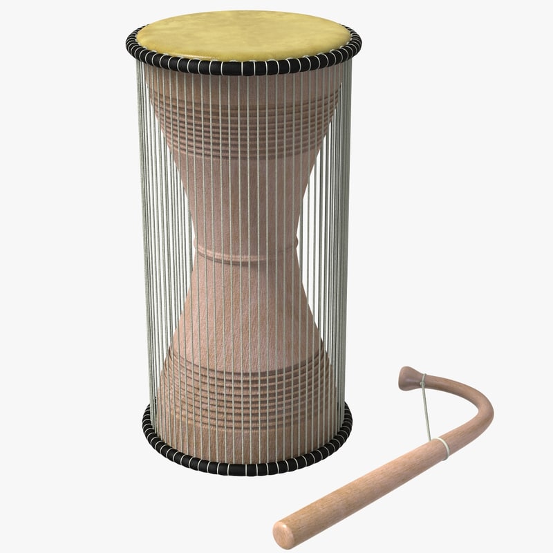 African talking drum beater 3D model TurboSquid 1258895