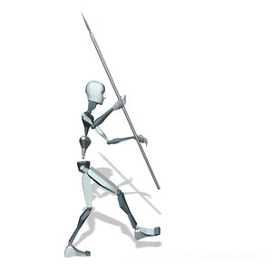 Guard spear walking slope