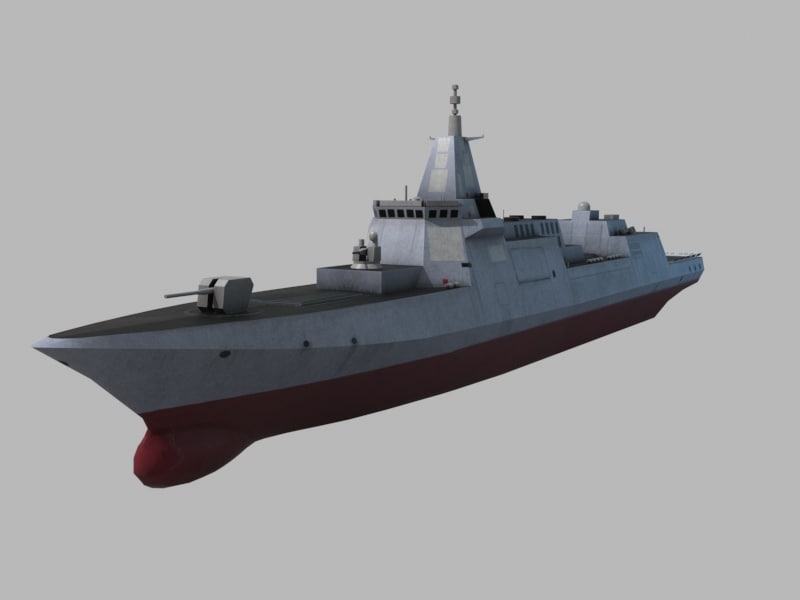 Warship Chinese Navy 3d Model Turbosquid 1259176