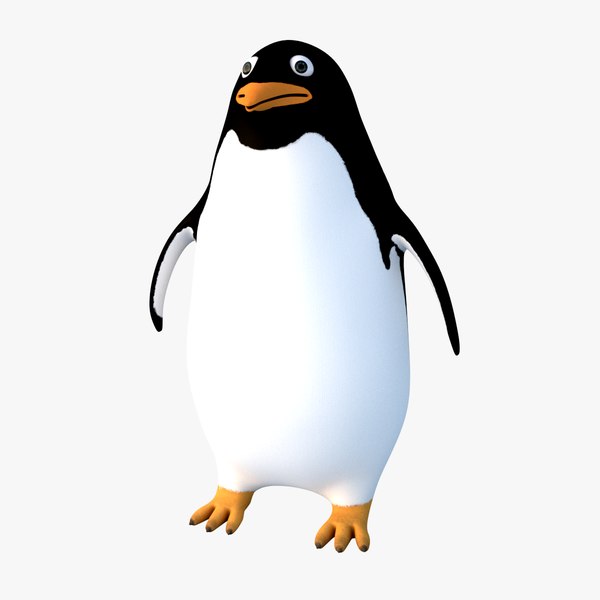 penguin cartoon 3d model