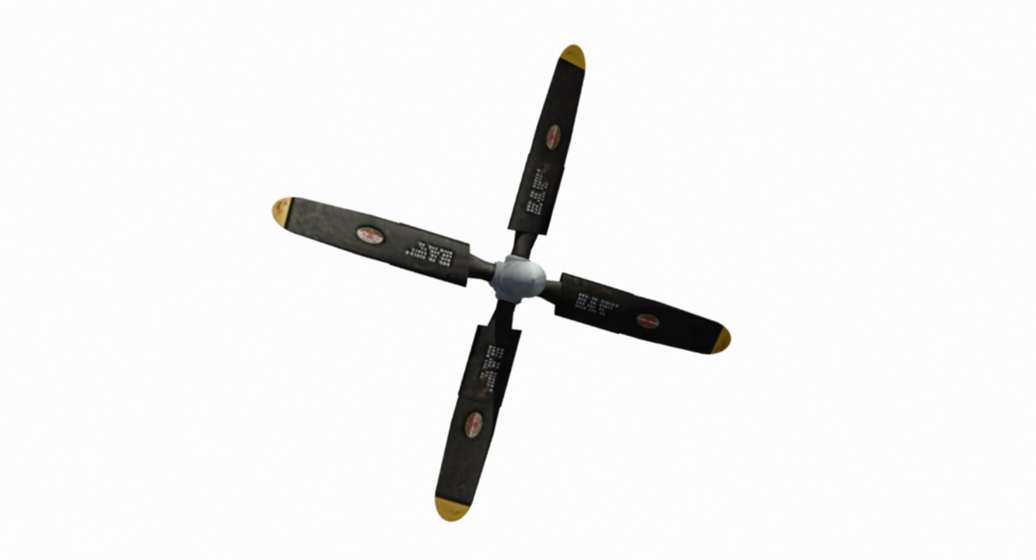 3D model hamilton standard prop blades TurboSquid 1259382