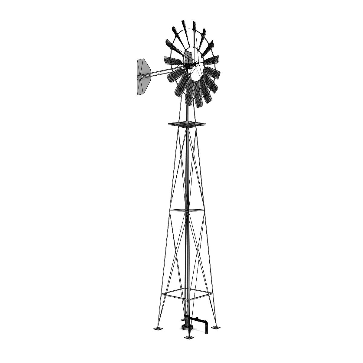 3d wind powered pump