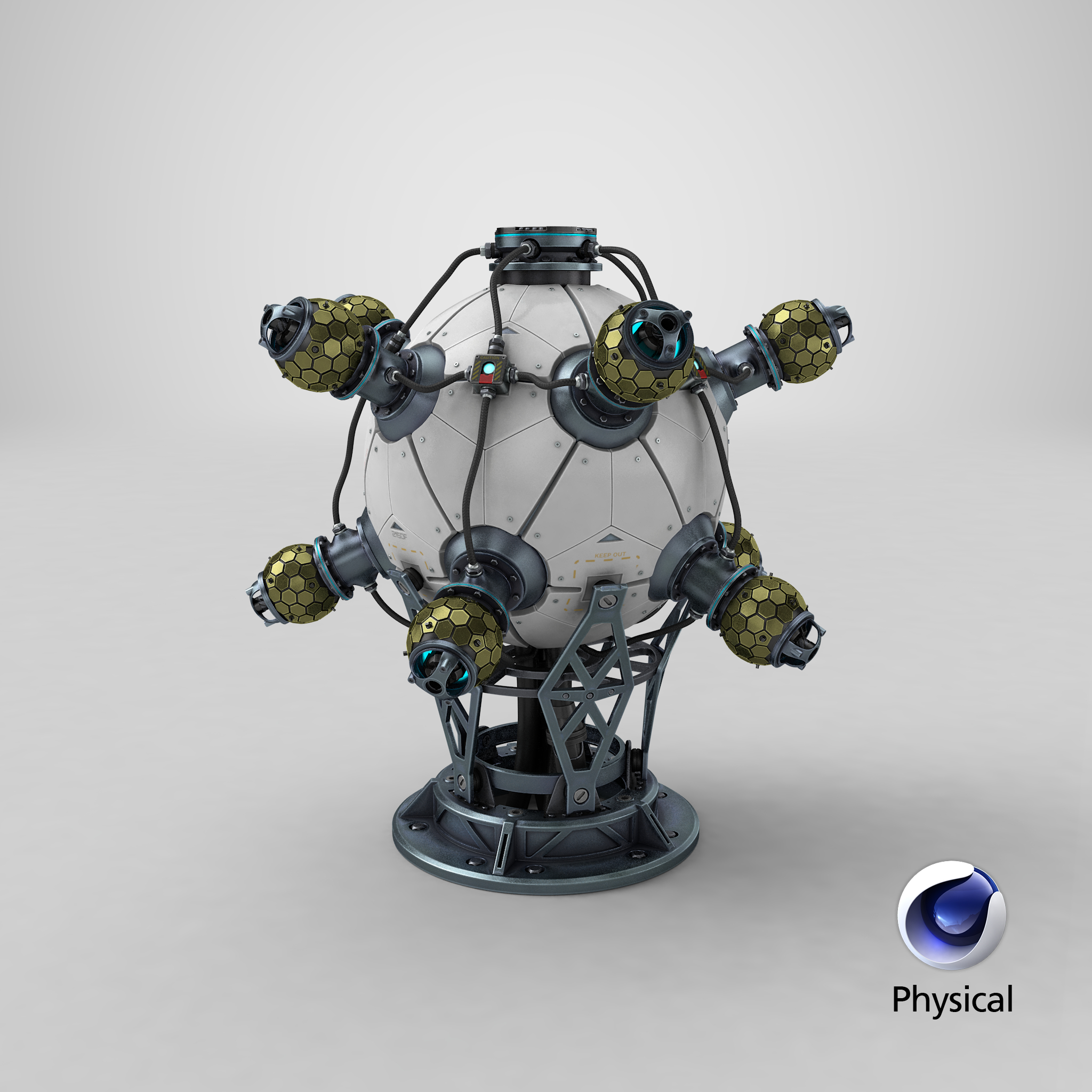科幻核反应堆3d模型
