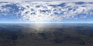 Early Midday Ocean HDRI Sky