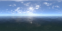 Midday Ocean HDRI Sky
