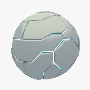 techno sphere 3d model