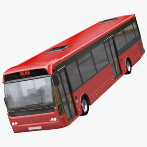 3d city bus
