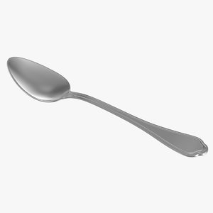spoon silverware 3d obj