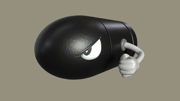 Super mario bullet bill model - TurboSquid 1265257