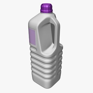 3D detergent bottle model