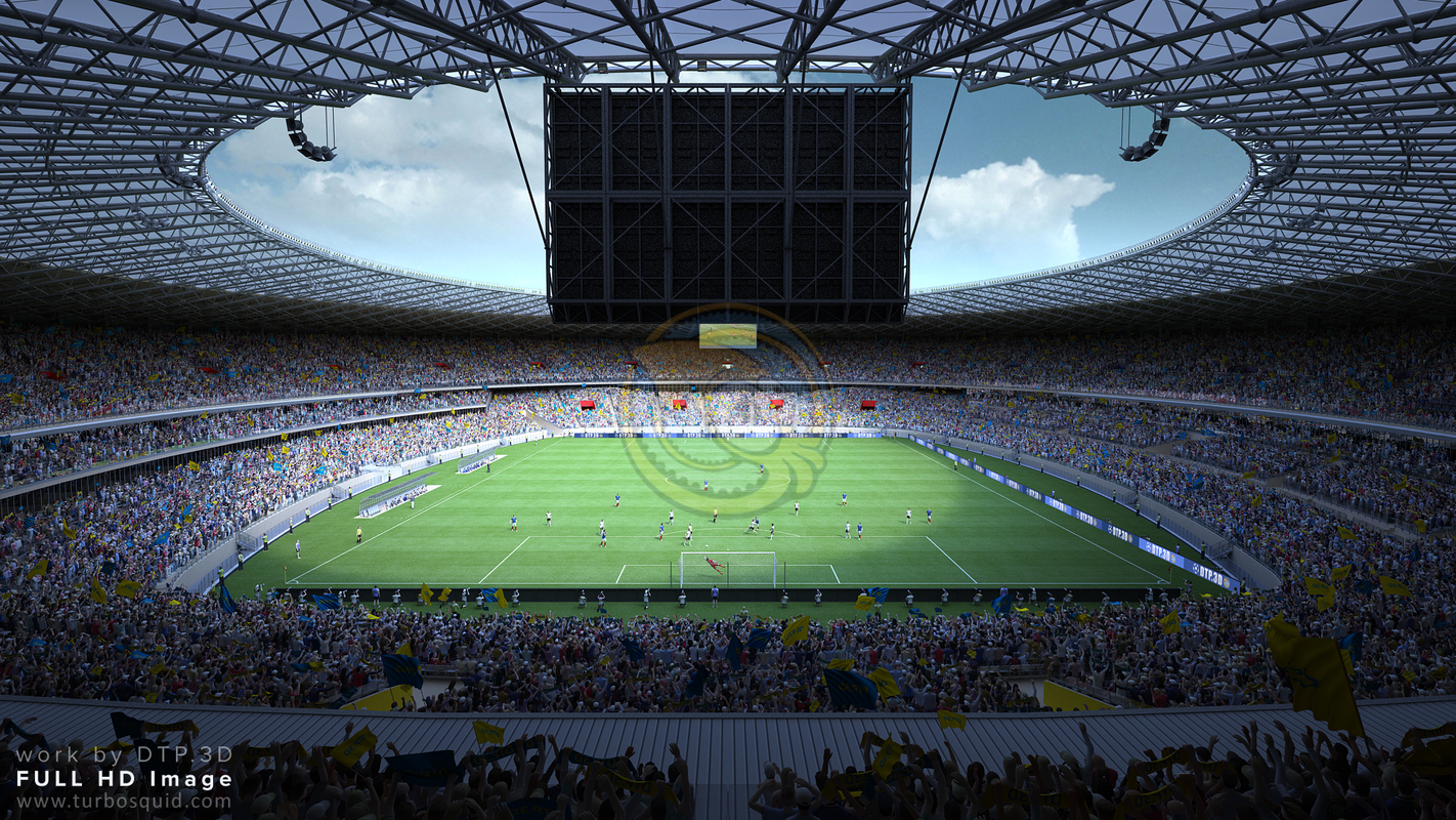 3d soccer stadium model