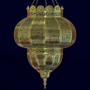 arabic lamp brass obj