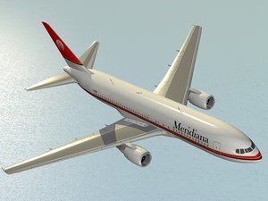 3D boeing 767-200 er airliner model