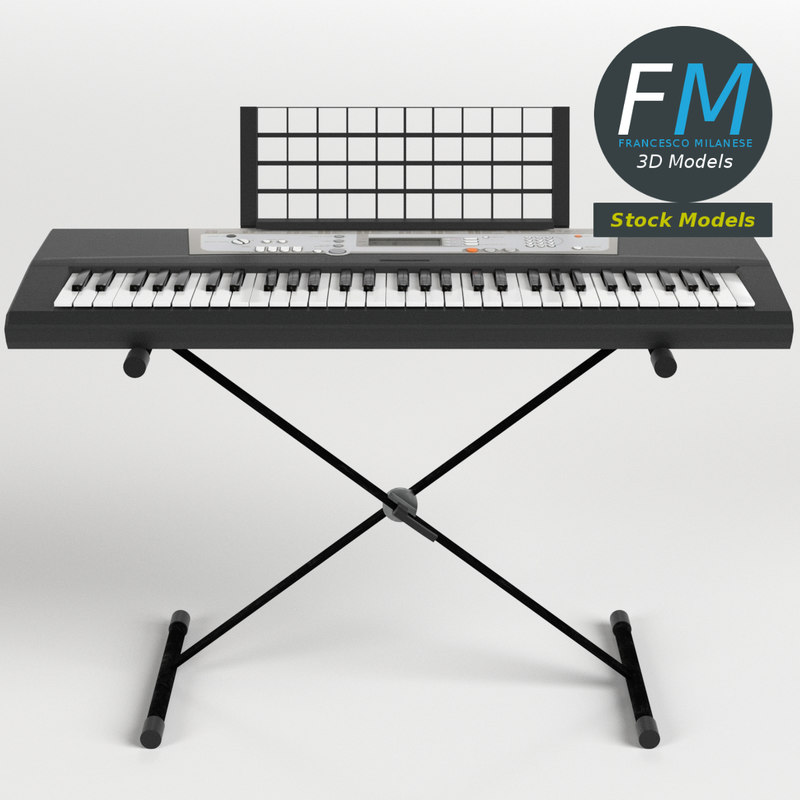 3D model electronic keyboard stand hr TurboSquid 1240877