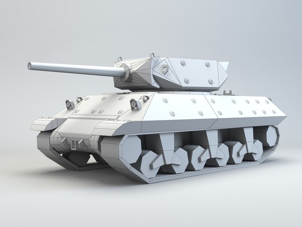 Modello 3d M10 Wolverine Usa Tank Destroyer Lowpoly Turbosquid