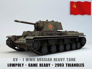 soviet heavy tank 3D model