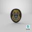 police badges modern 02 3D