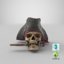 pirate skull 01 3D model