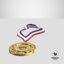 3D olympic style medal gold