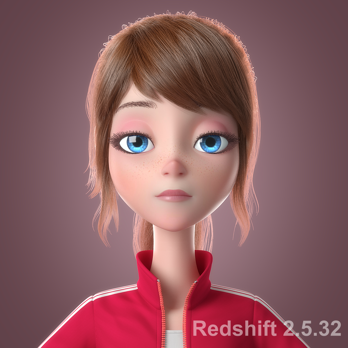 3d Cartoon Girl Rigged Character Model Turbosquid 1213961 5678