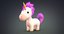 cute cartoon unicorn 3D model