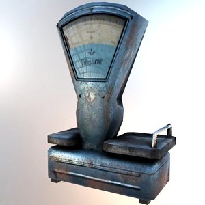3D old scales model