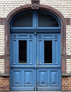 Wooden old city door