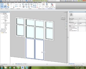 Revit family Door with window full parameter