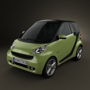 smart fortwo 2011 3d 3ds