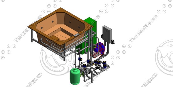 Building Revit Design jacuzzi swimming pool