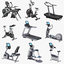 professional trainers treadmill elliptical 3d model