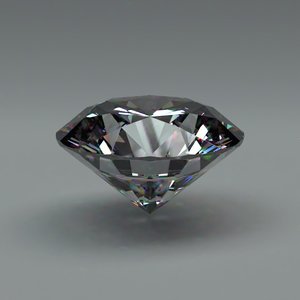 brillant cut gemstone diamond 3d obj
