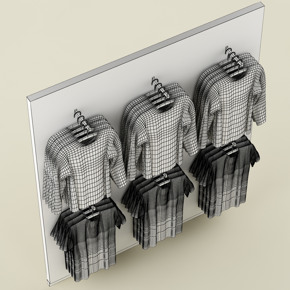 3d model clothes stand