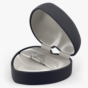 velvet gift box diamond ring model