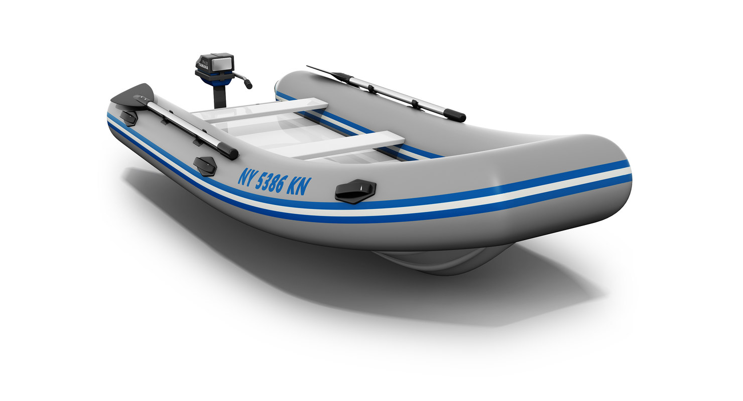3d inflatable dinghy model