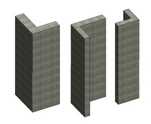 Structural Columns-L shape - Var. Leg