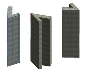 Structural Columns-V shape-Var. leg